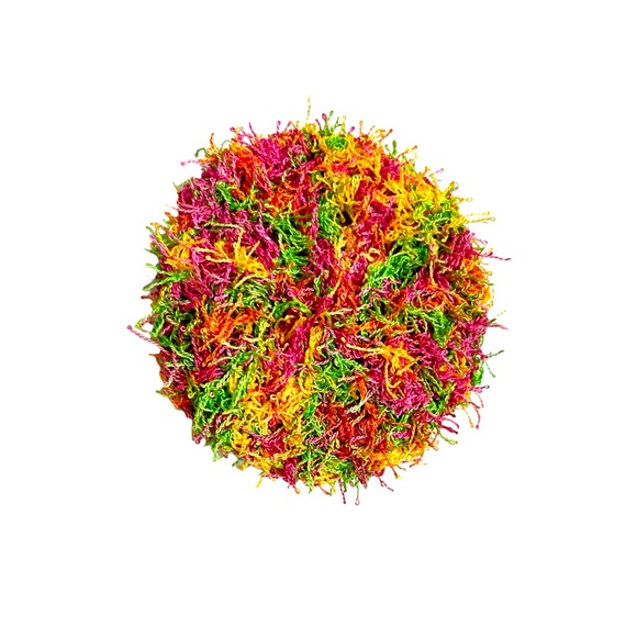 Hand Crafted Colorful Crocheted Polyester Kitchen Reusable Dish Scrubbing Pads - Picture 6 of 7